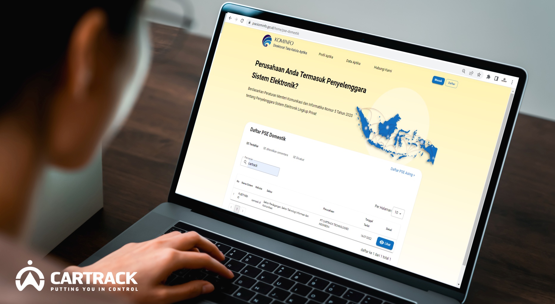 Bebas Dari Pemblokiran Cartrack Telah Terdaftar Di Pse Kominfo